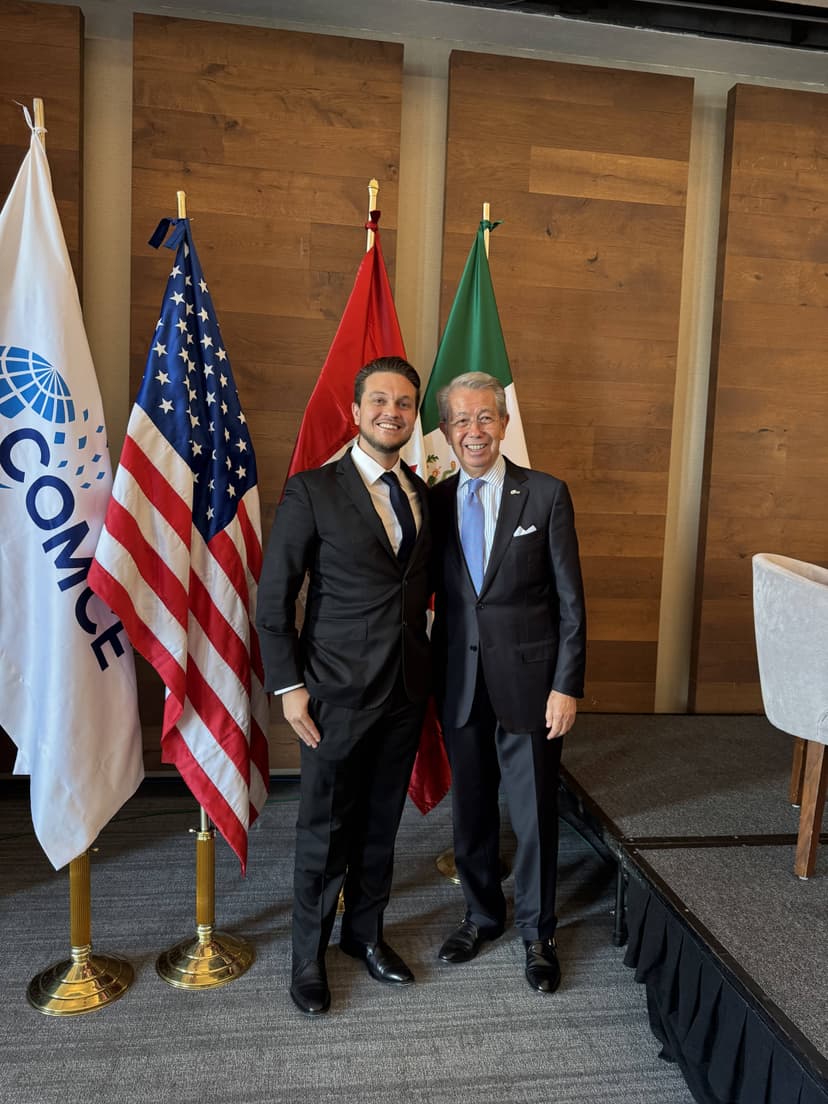 Robert Katona with COMCE official