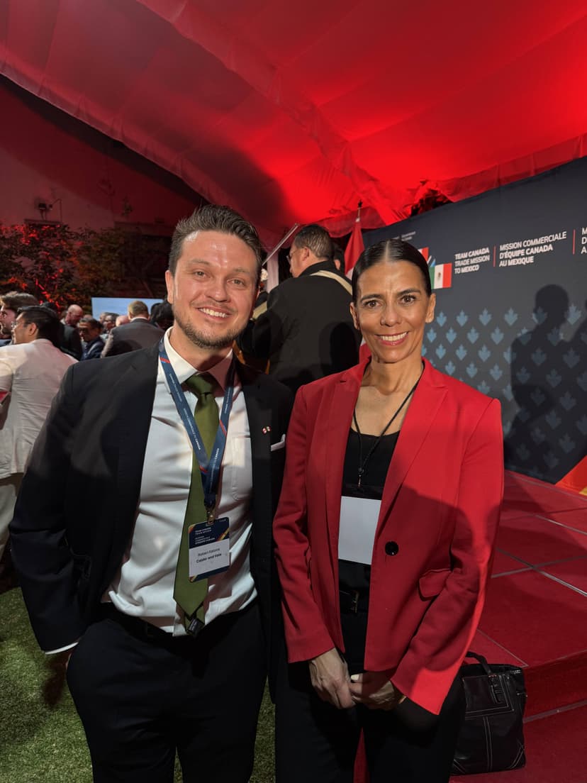 Robert Katona at trade mission reception